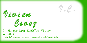 vivien csosz business card
